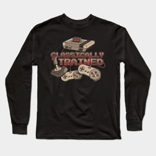 Classically Trained Retro Video Gamer Long Sleeve T-Shirt